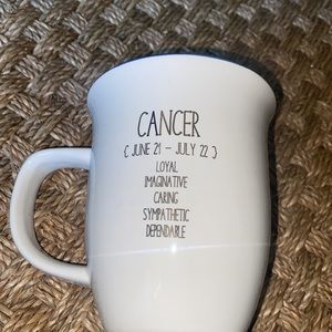 Astrology Mug @ Cancer Gold script white/blue